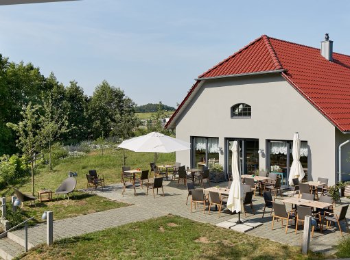 Hotel Gut Vorbeck Café Herzensgut Terrasse