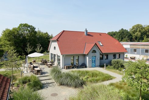 Hotel Gut Vorbeck Café Herzensgut Außenansicht